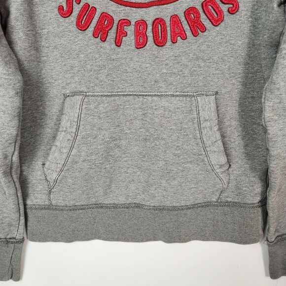 Vtg Y2k Hollister Hoodie Mens M Applique Lettering Spellout Embroidered Surfing - Picture 4 of 8